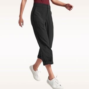 Athleta Tribeca Utility Crop Pant Black Size 10
